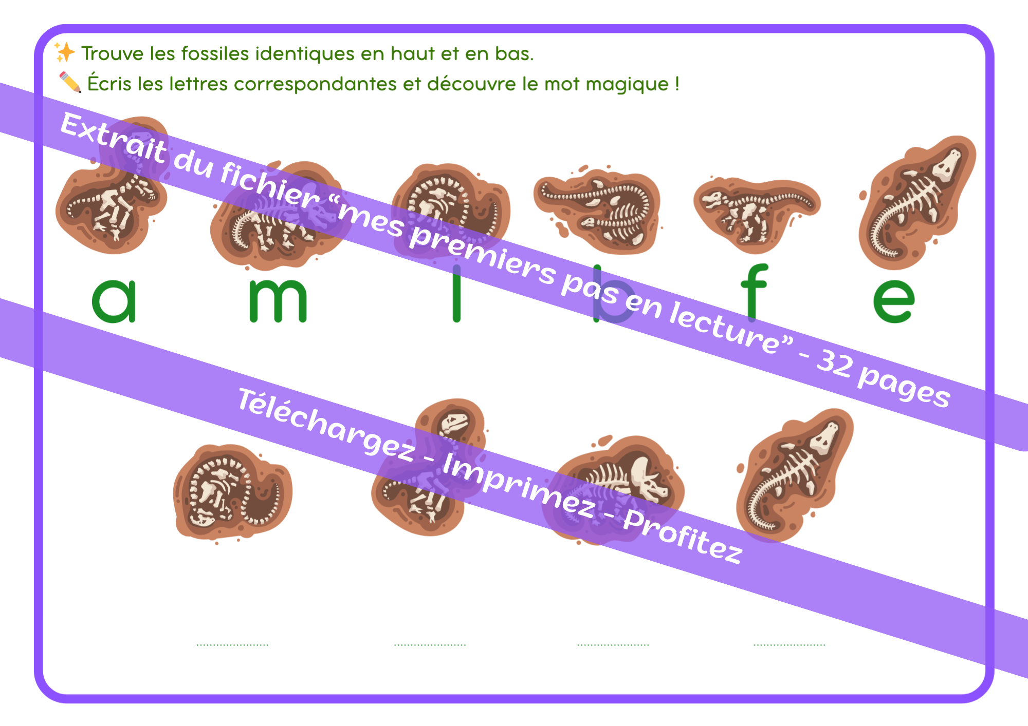 Pack – Mes Premiers Pas en Lecture (Licorne + Policier + Dinosaure)