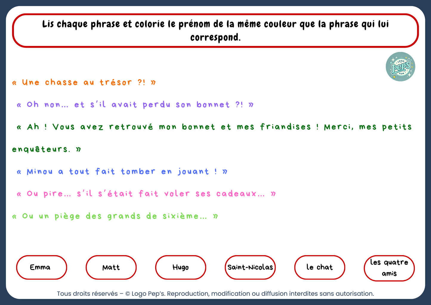 L'énigme du goûter de Saint-Nicolas