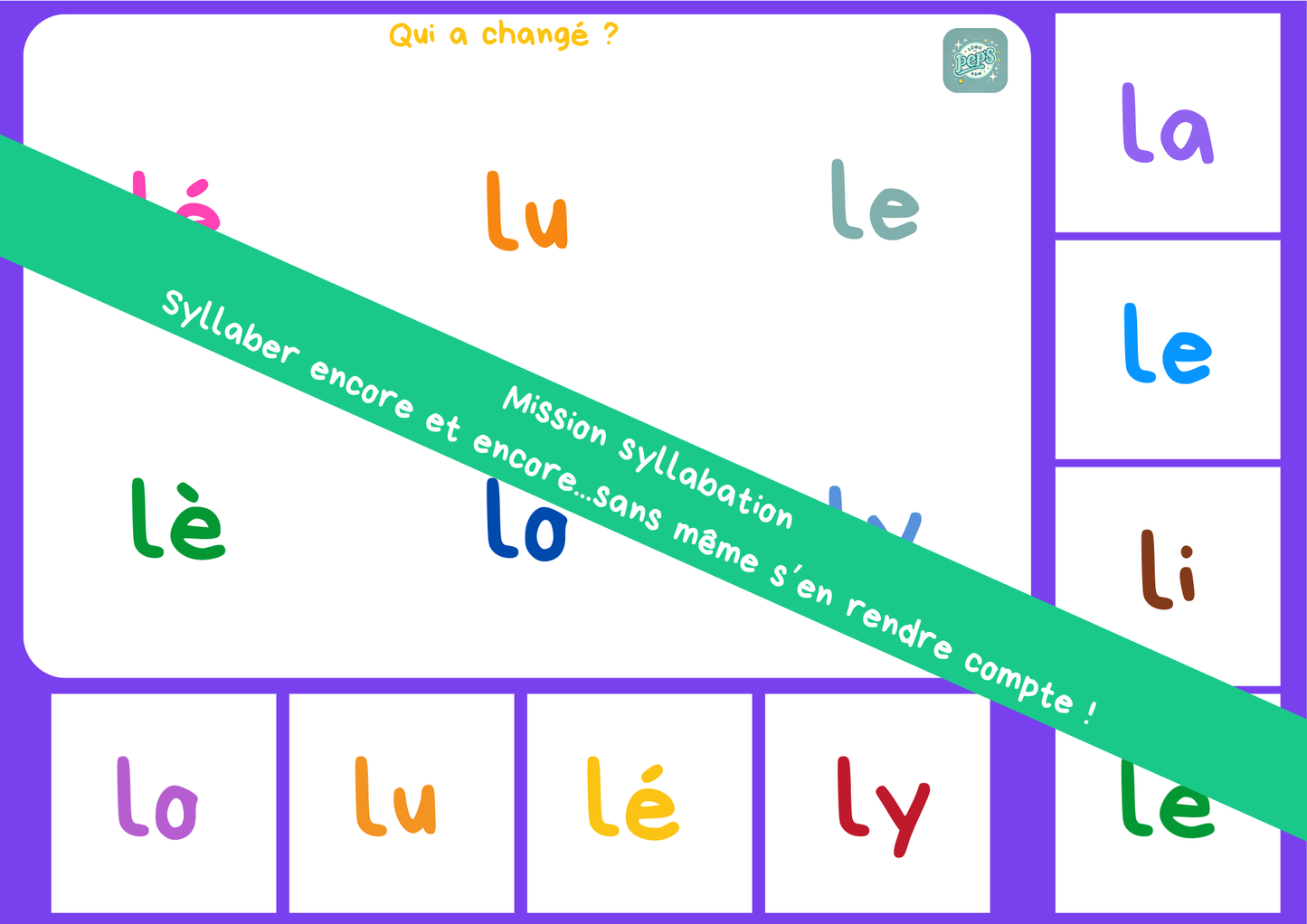 Mission syllabation : s - l - v
