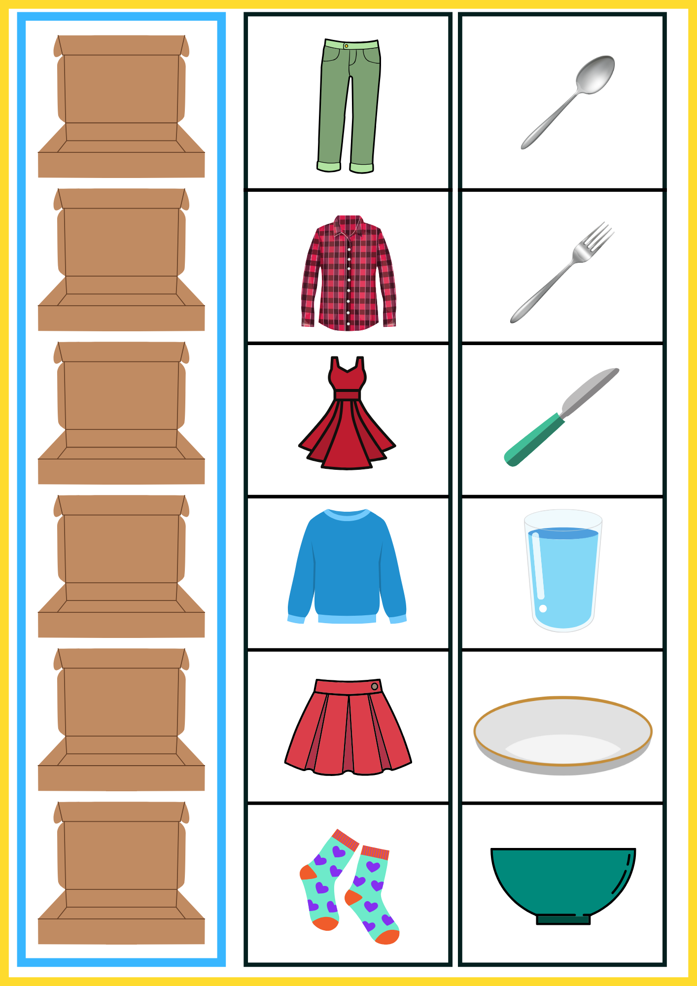 La famille Pick emménage - Catégorisation sémantique