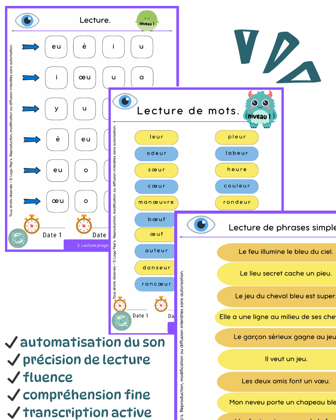 LECTURE EN VUE - Sons EU / OEU