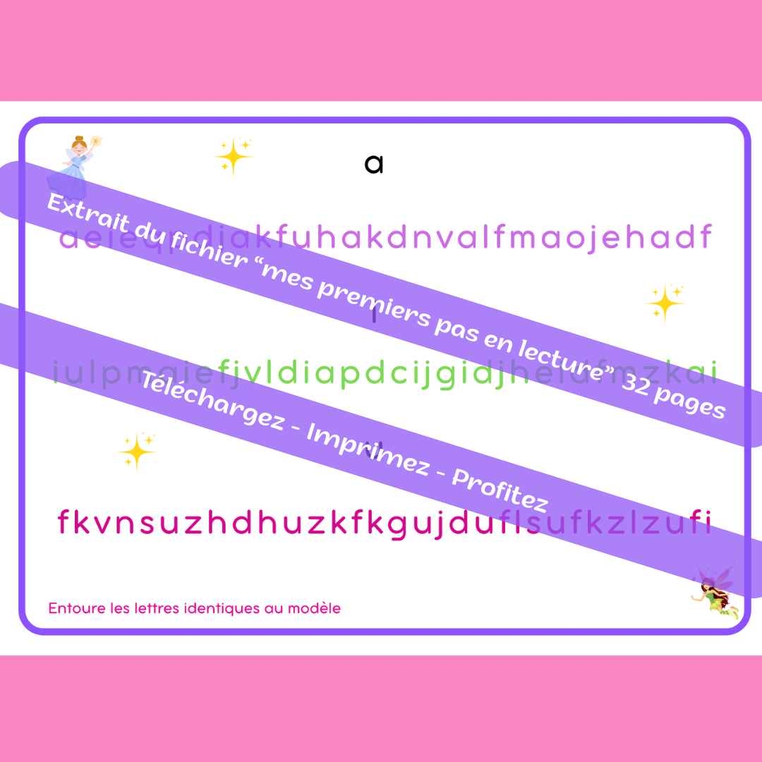 Mes premiers pas en lecture - thème licorne