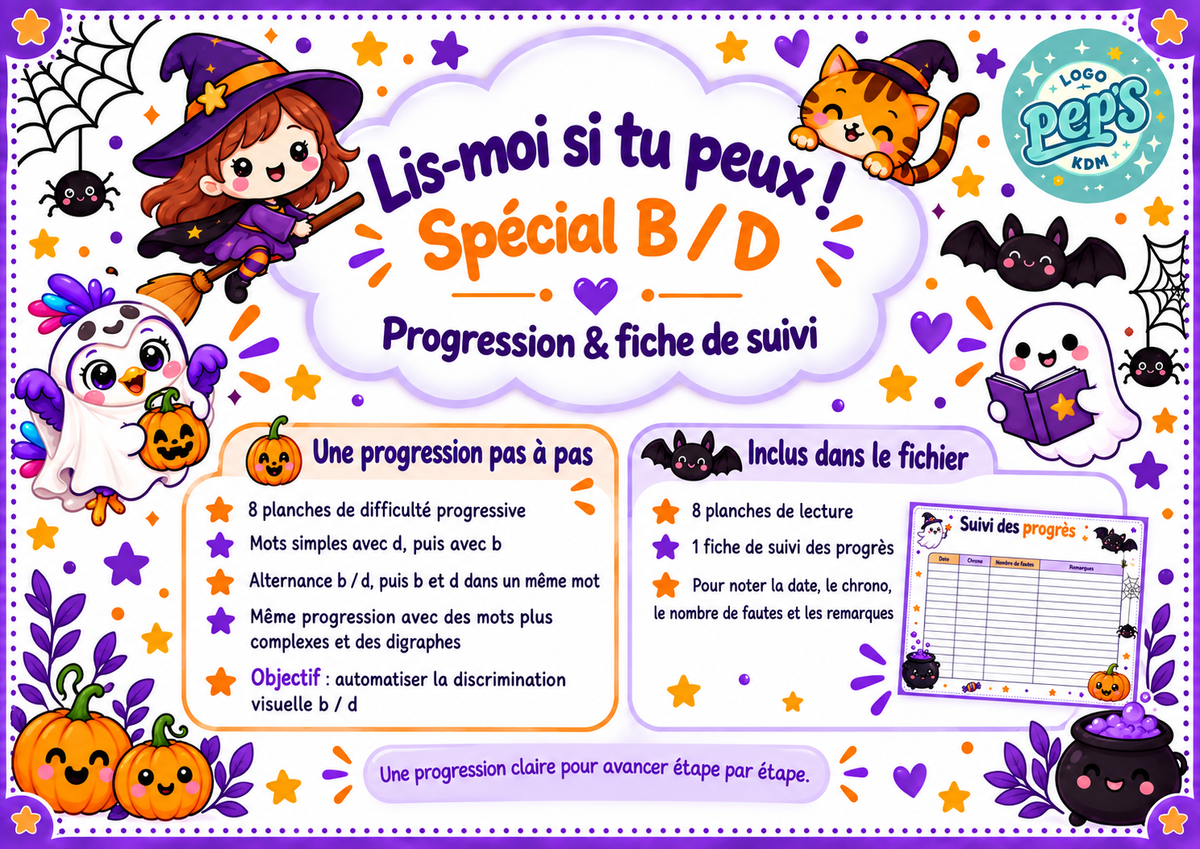 Lis-moi si tu peux ! Confusion b/d