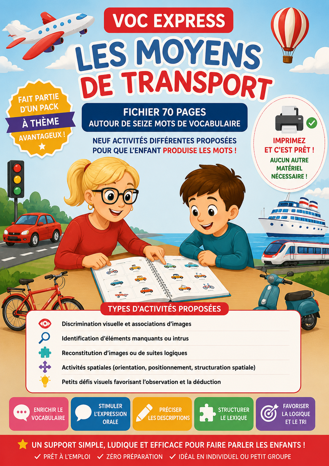 Voc express - les moyens de transport