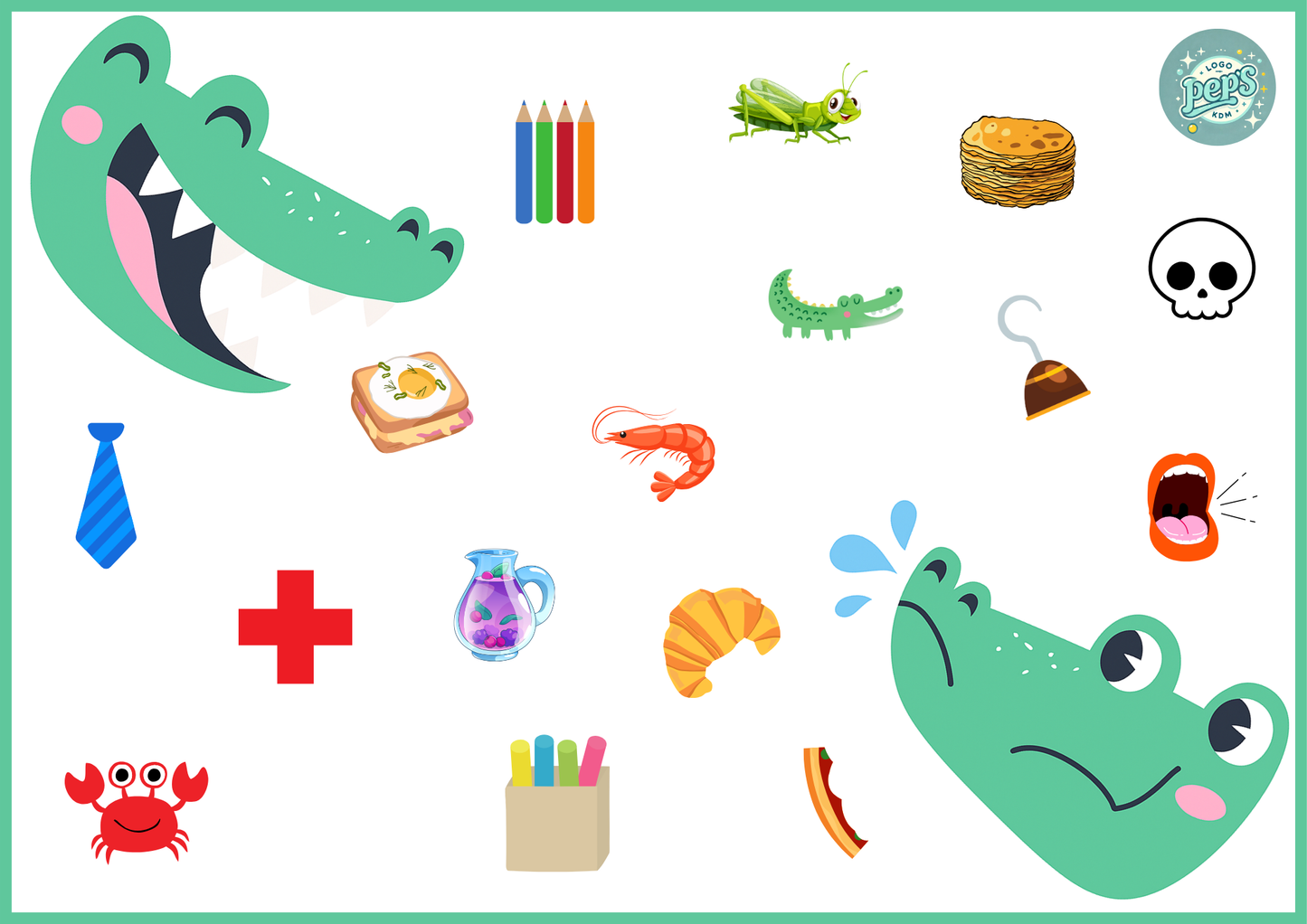 Jeu des crocodiles - croque ou crache !