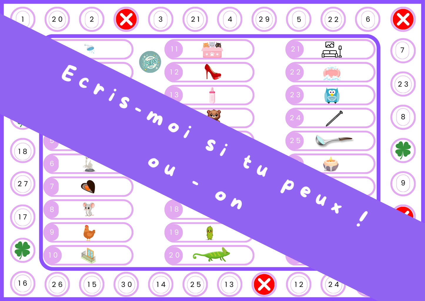 Écris-moi si tu peux ! Jeu d’écriture – OU / ON