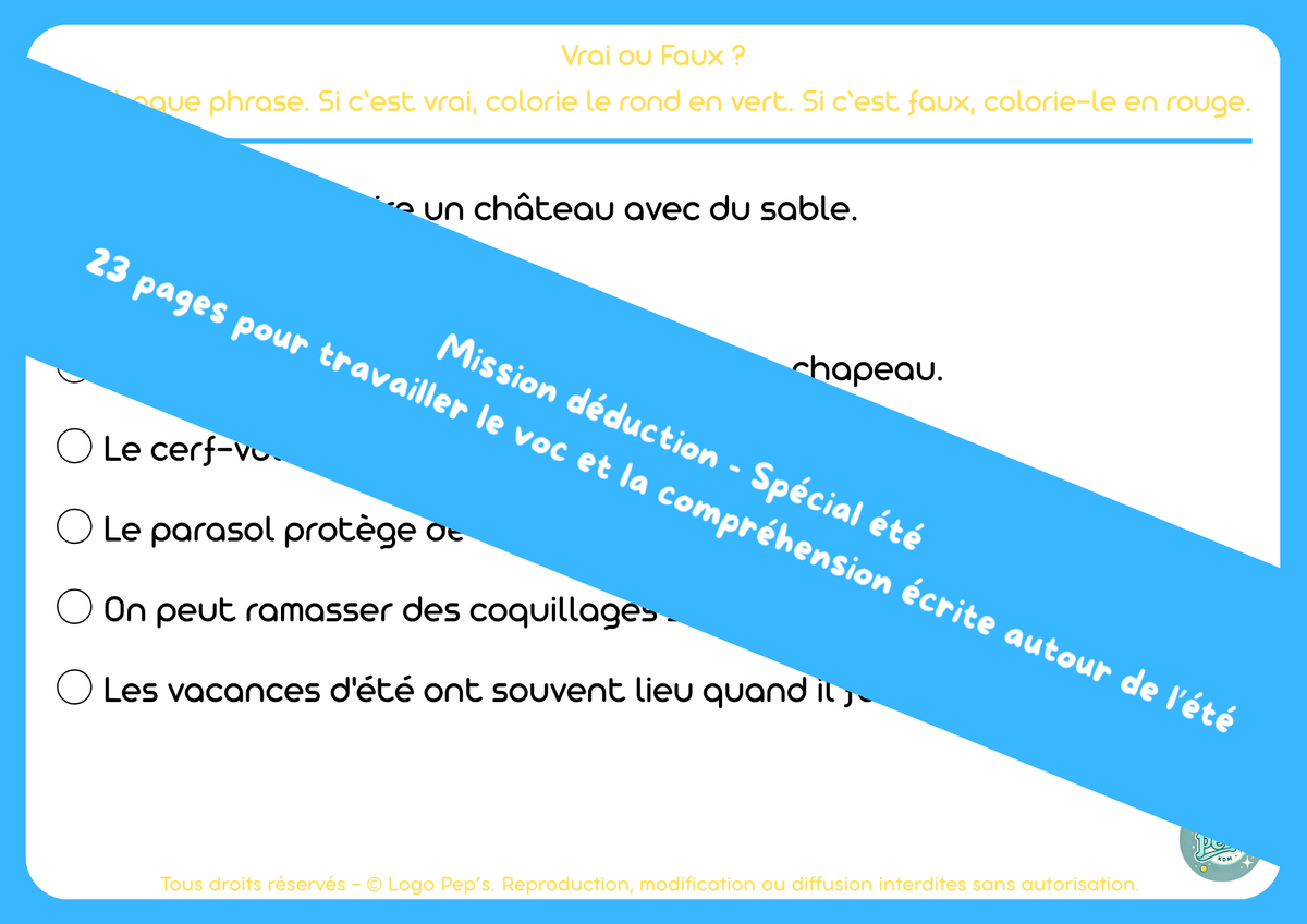 Mission Déduction – Spécial été