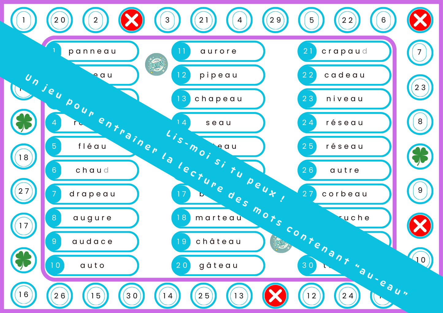 Lis-moi si tu peux - "AU/EAU"