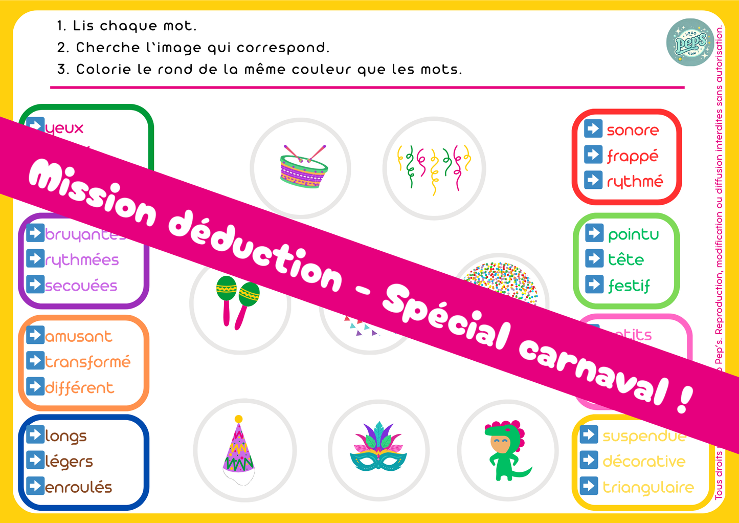 Mission déduction - Spécial carnaval