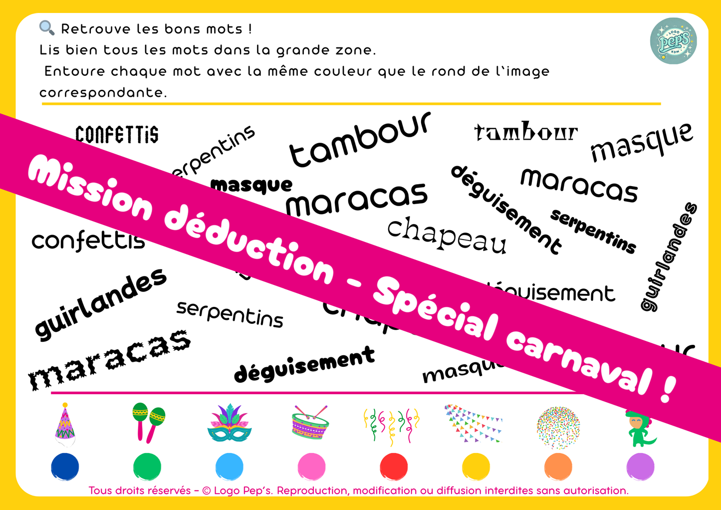 Mission déduction - Spécial carnaval