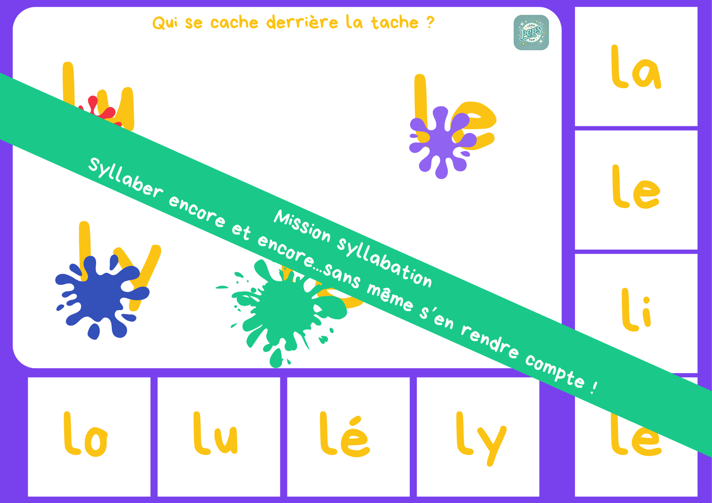 Pack Mission syllabation