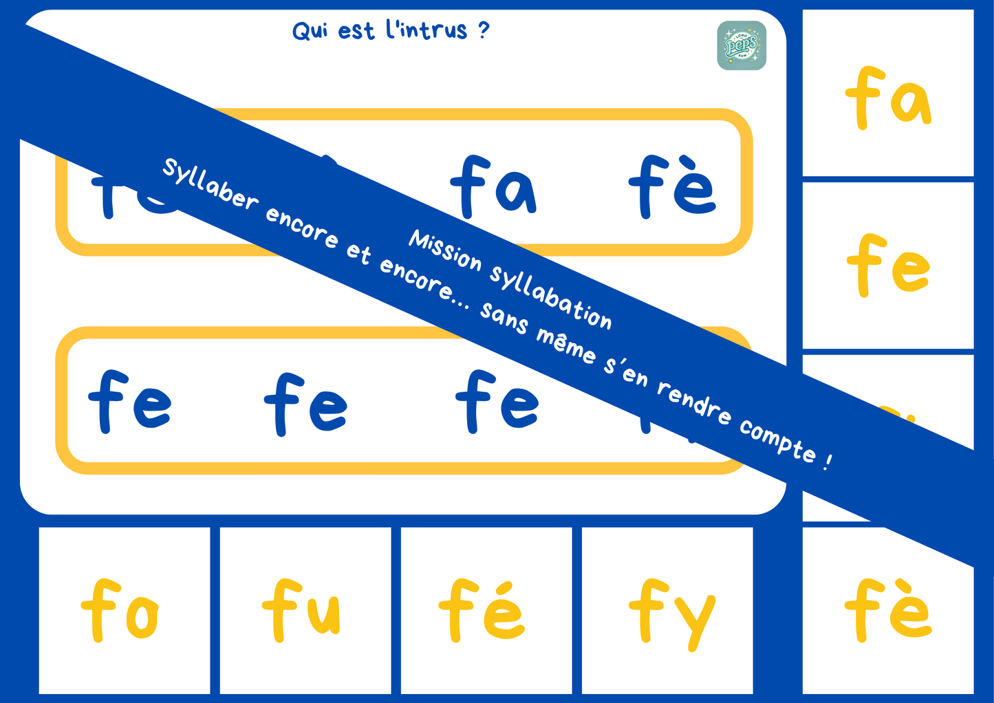 Mission syllabation : f - m - r