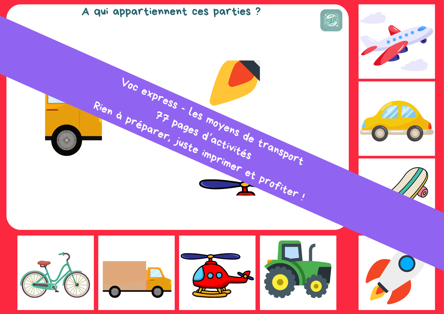 Voc express - les moyens de transport