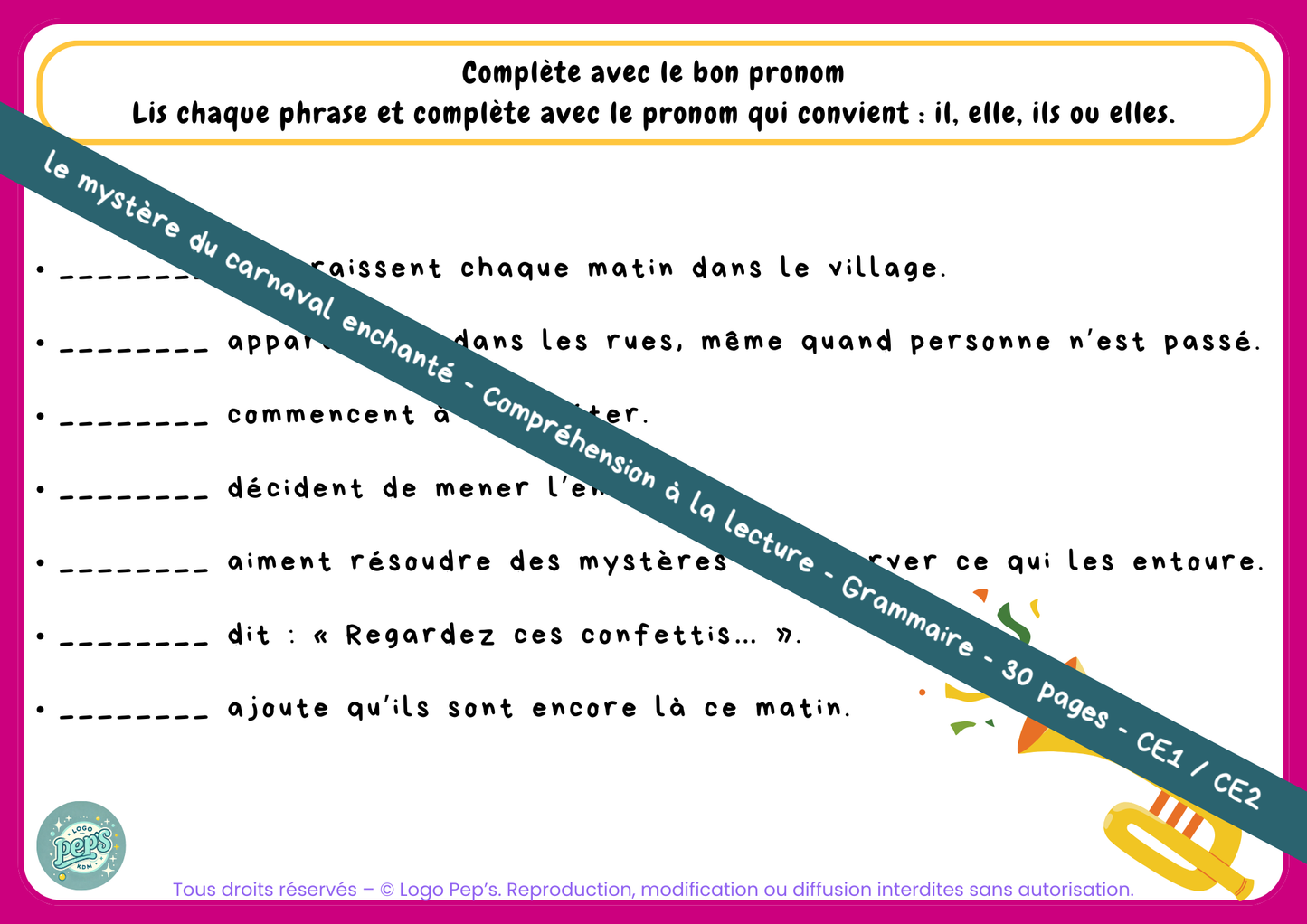 Le mystère du carnaval enchanté