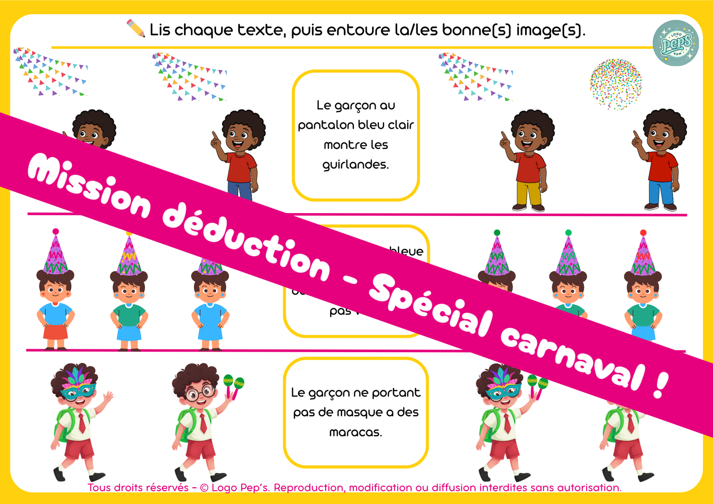 Mission déduction - Spécial carnaval