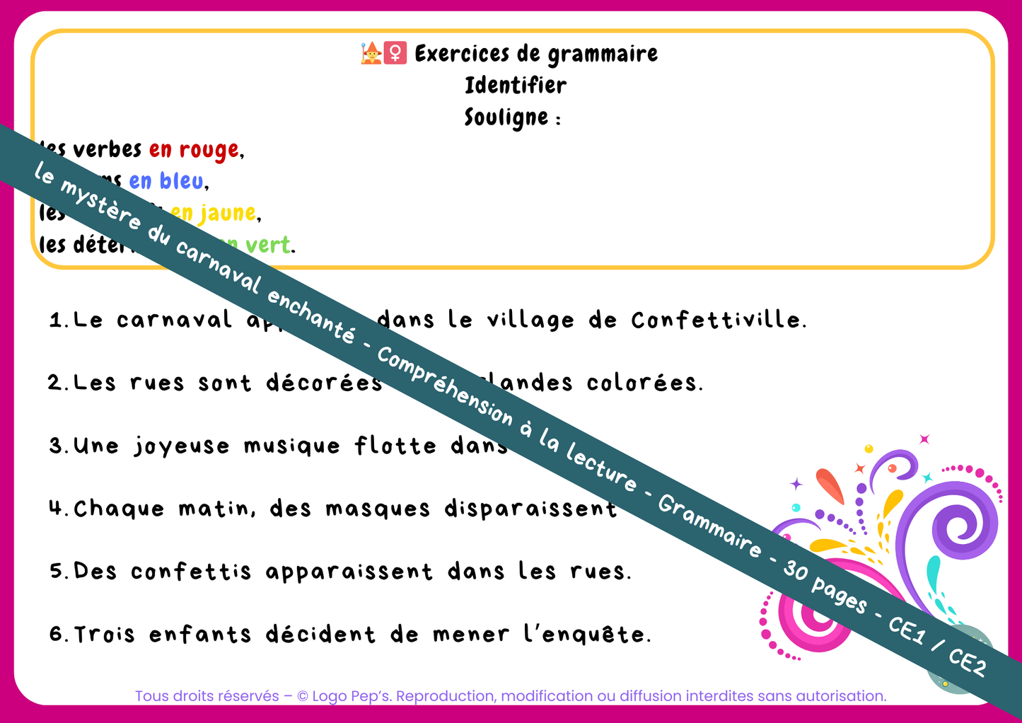 Le mystère du carnaval enchanté