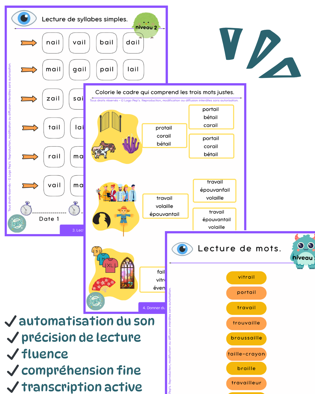 Lecture en vue "ail"
