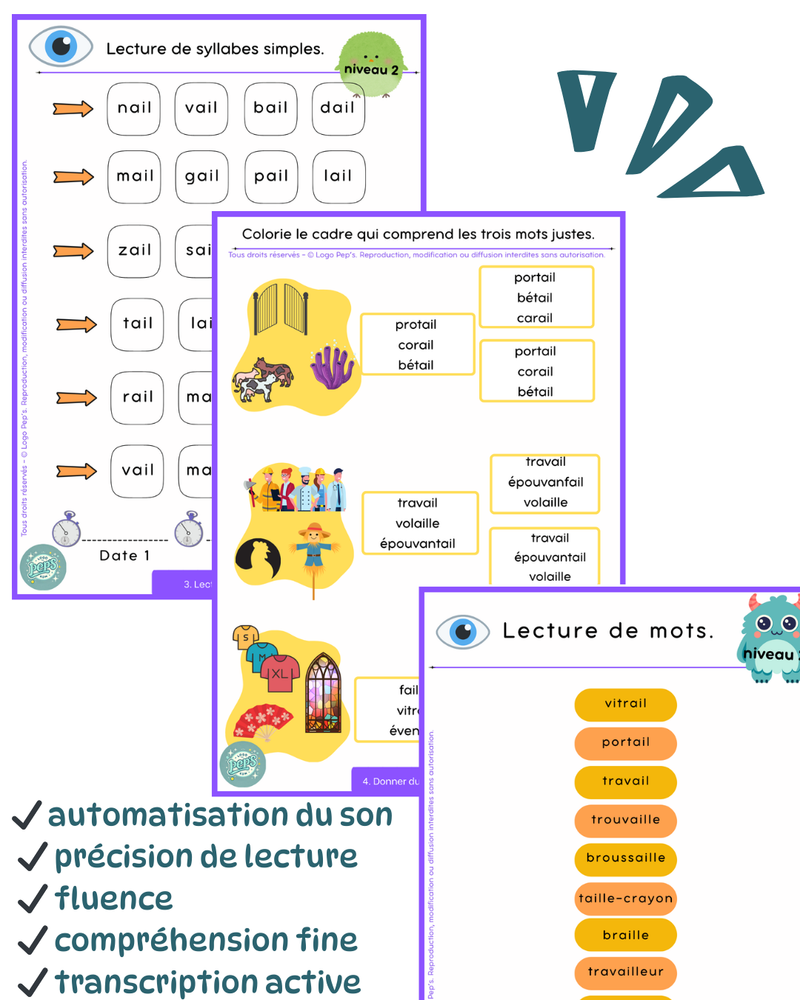 Lecture en vue "ail"