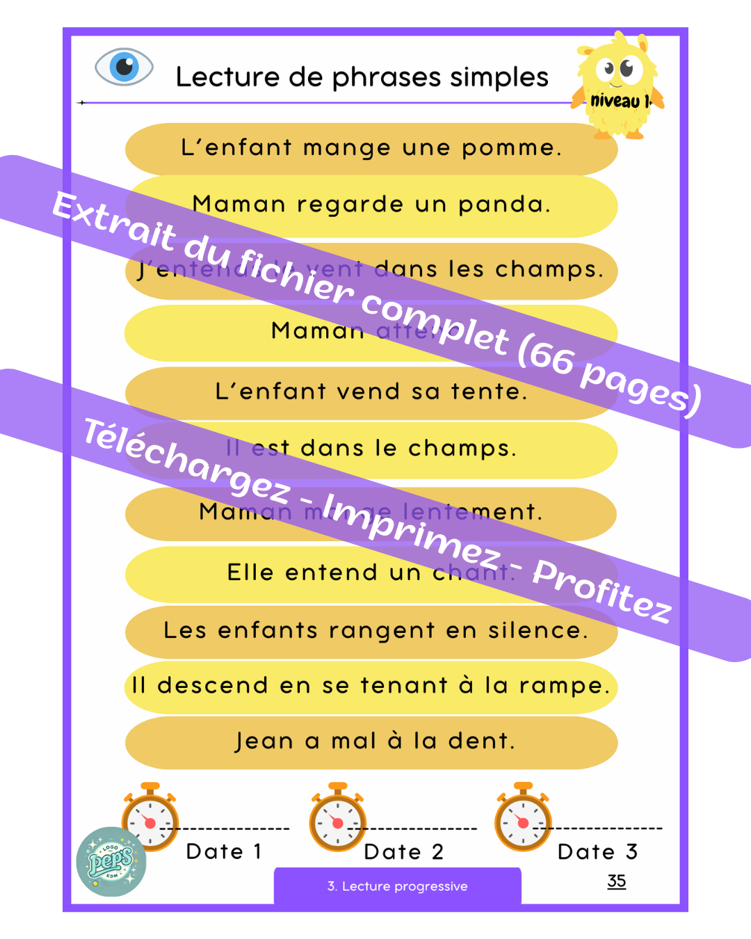 Lecture en vue - son "an/en" - fichier lecture