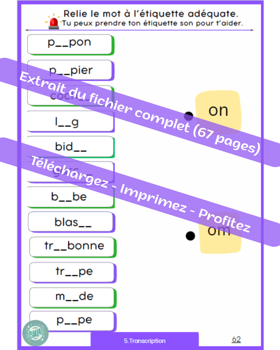 Lecture en vue - son "on" - fichier lecture