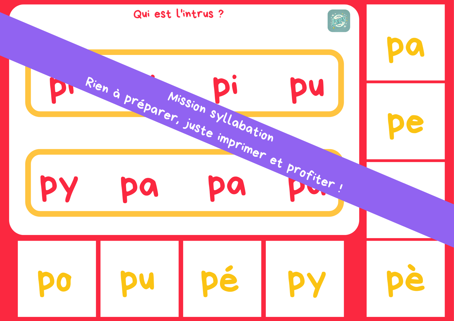 Mission syllabation : P - T - C/K/QU