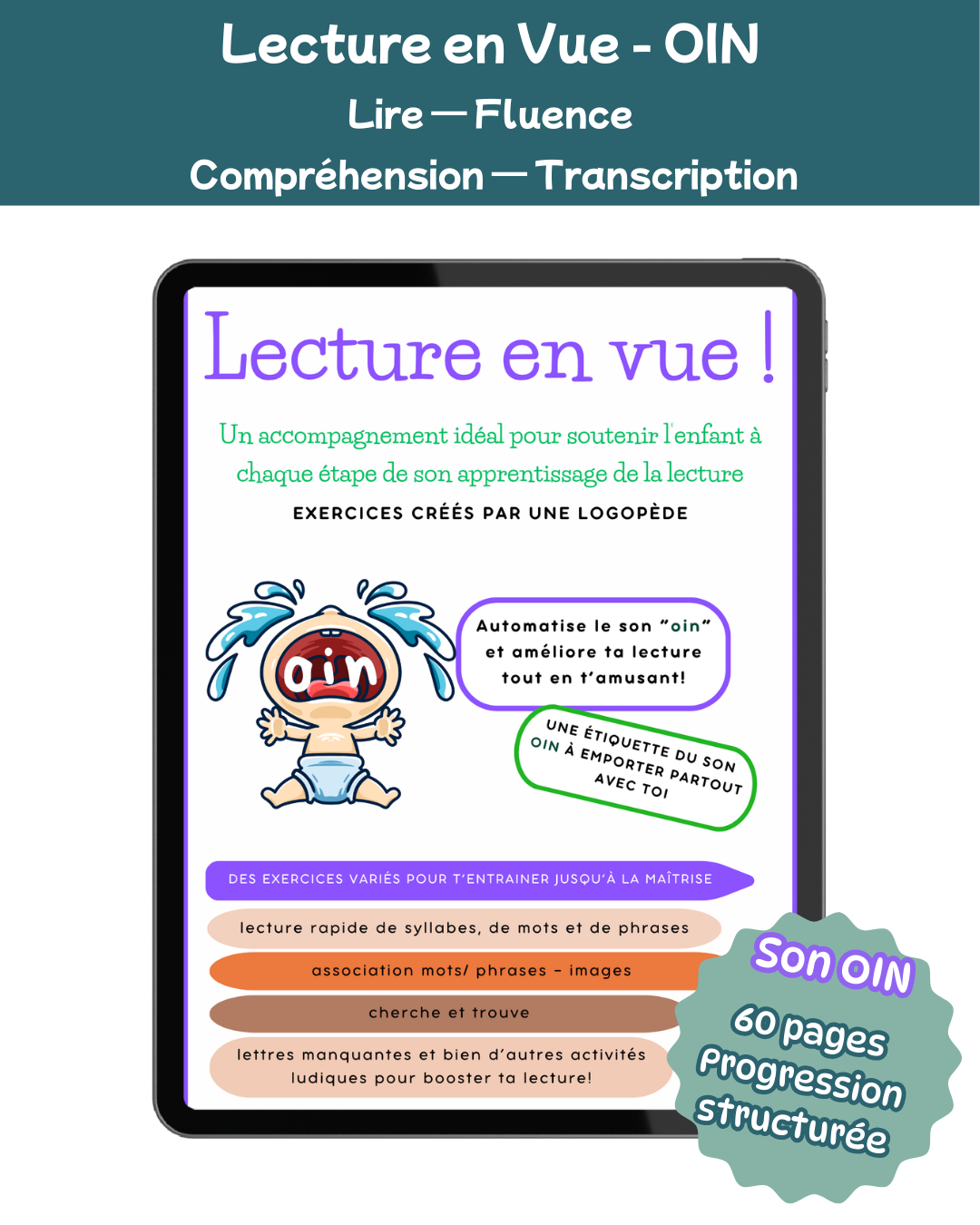 Lecture en vue "oin"