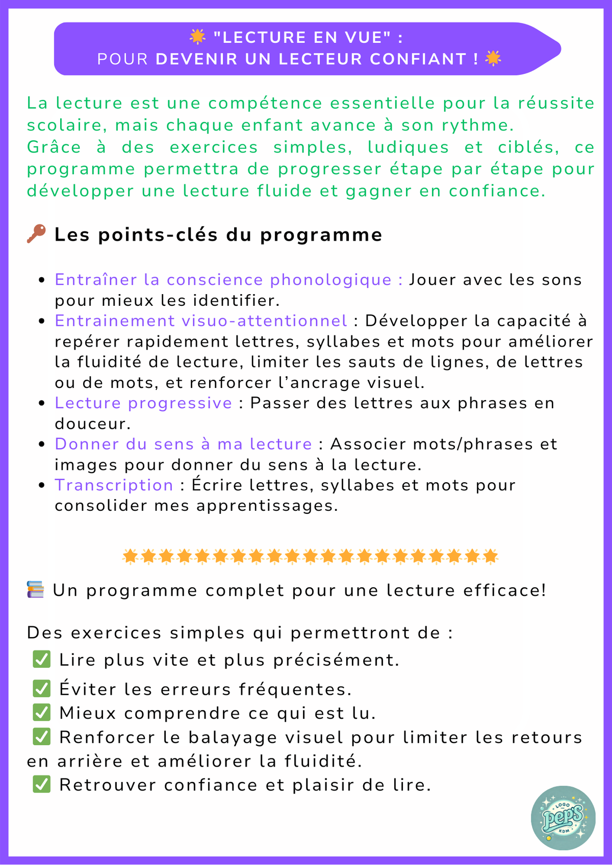 Lecture en vue "oin"