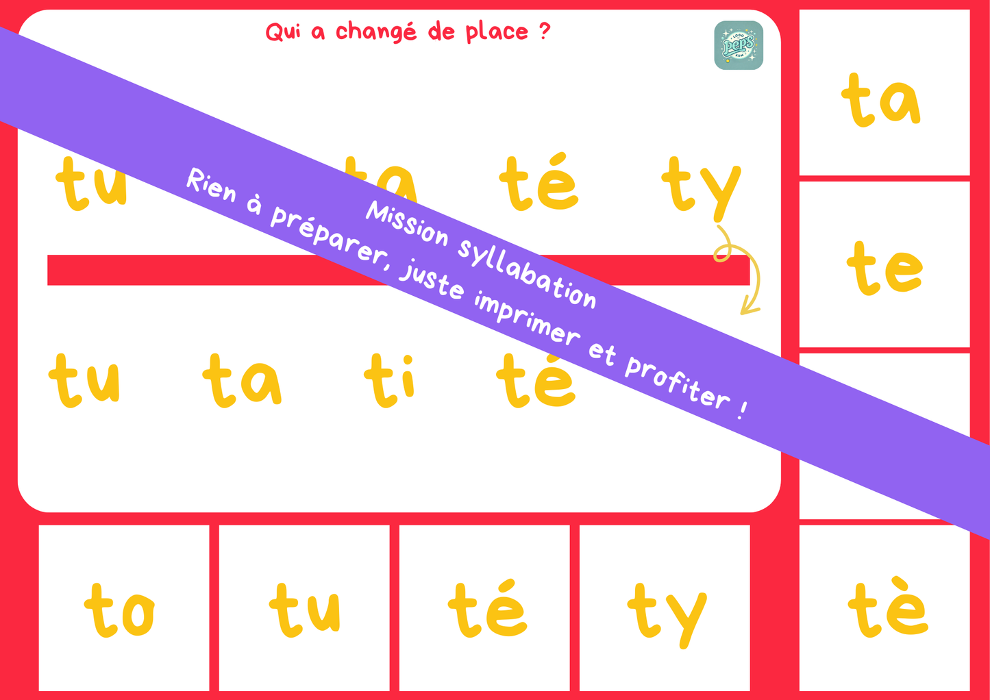 Mission syllabation : P - T - C/K/QU