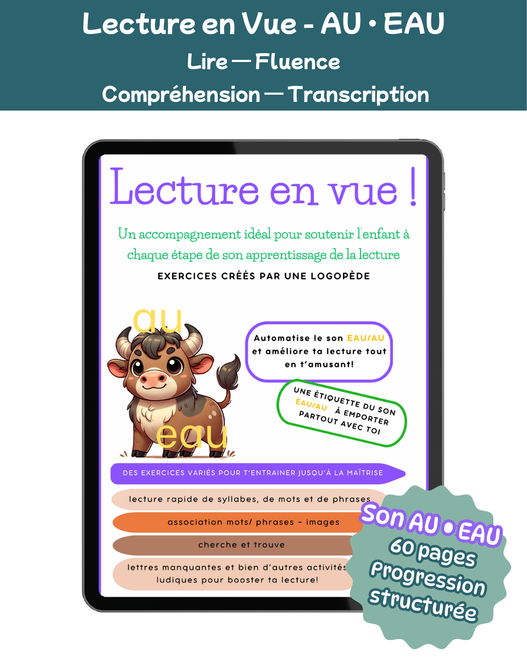 Lecture en vue - son "AU/EAU" - fichier lecture