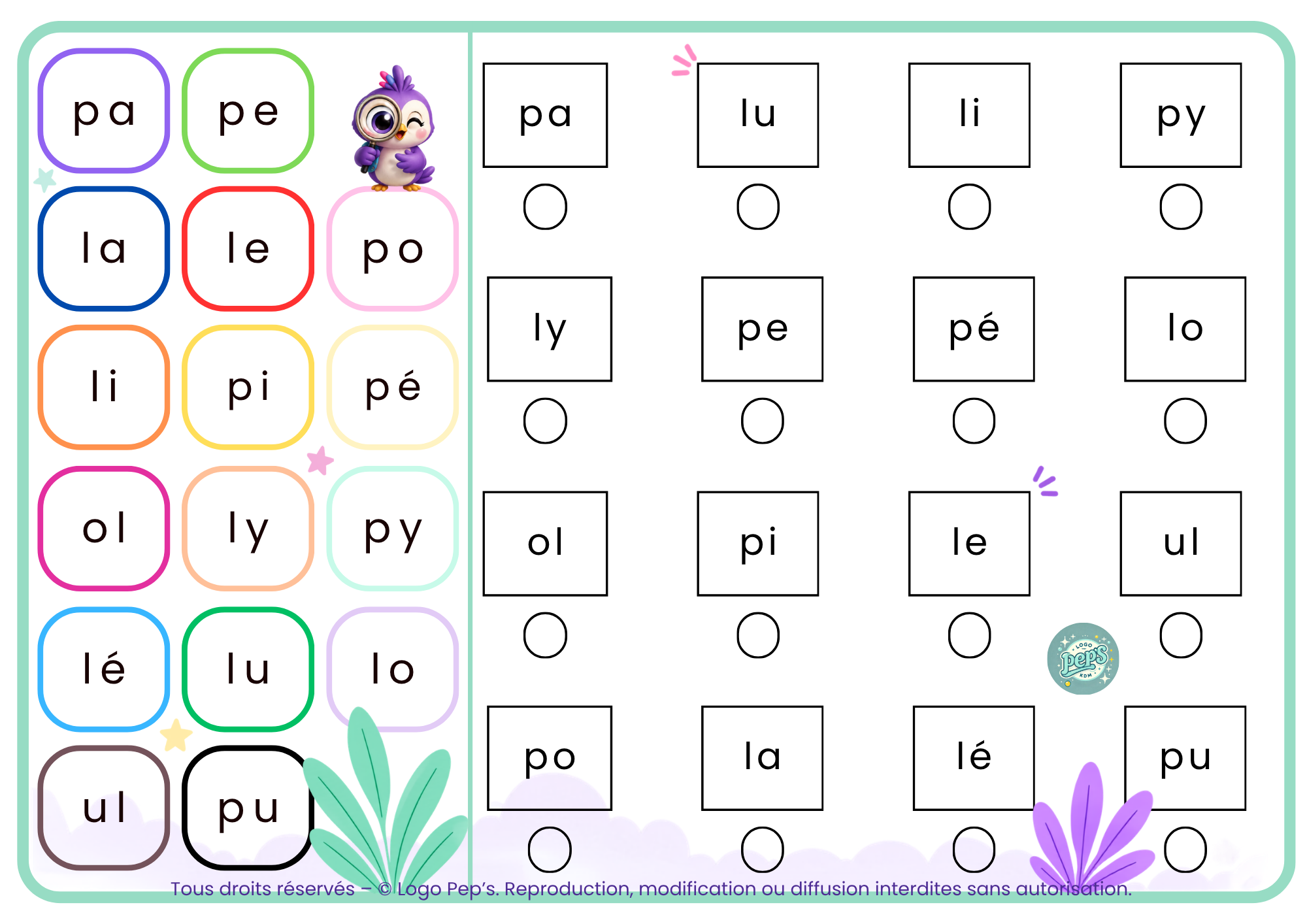 Colori'syllabes