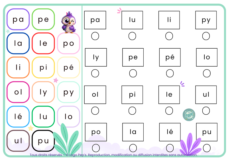 Colori'syllabes