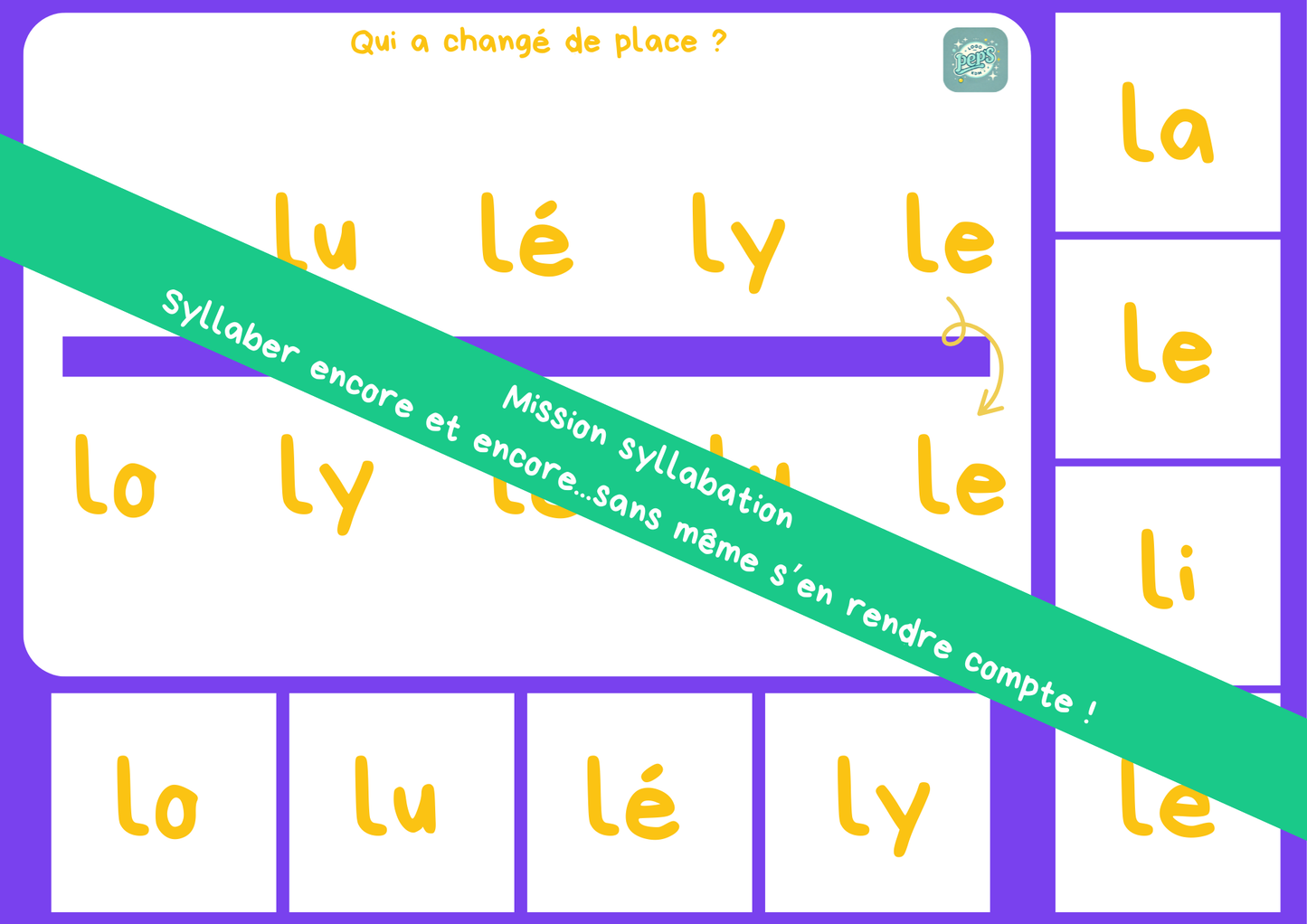 Mission syllabation : s - l - v