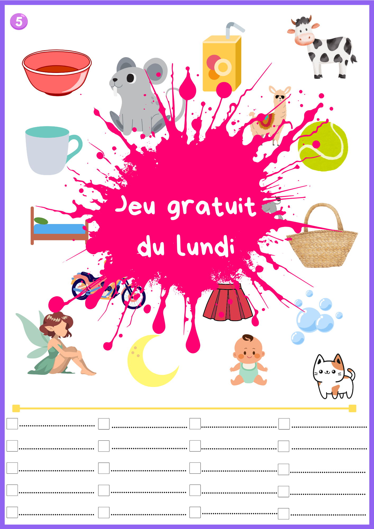 Jeu : lire & écrire des mots simples