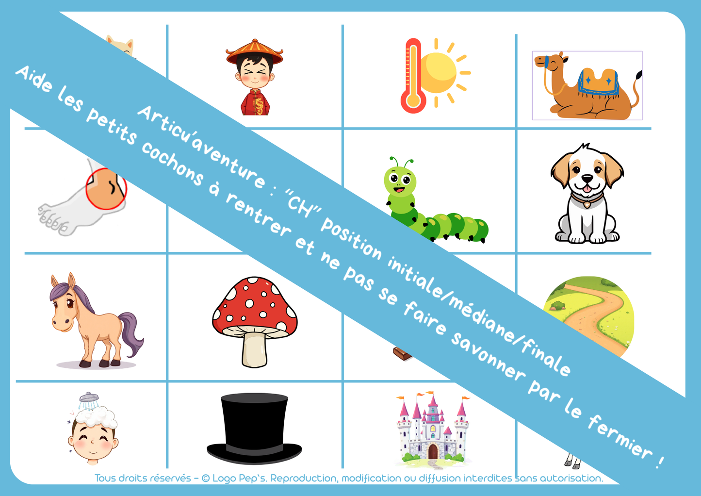 Articu'aventure : "ch" position initiale/médiane/finale