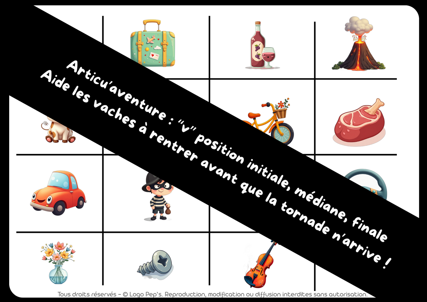 Articu'aventure : "v" position initiale/médiane/finale