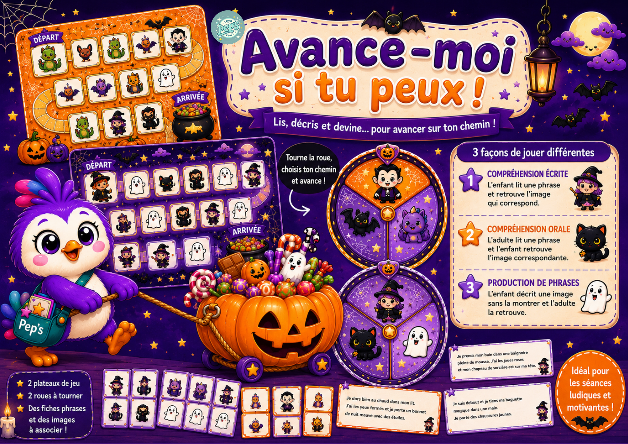 Pack Halloween -  4 jeux pour des séances monstrueusement motivantes !