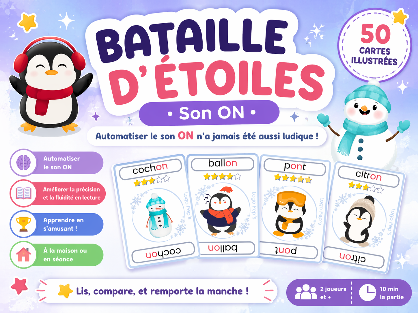 Bataille d'étoiles - Son ON - 50 cartes