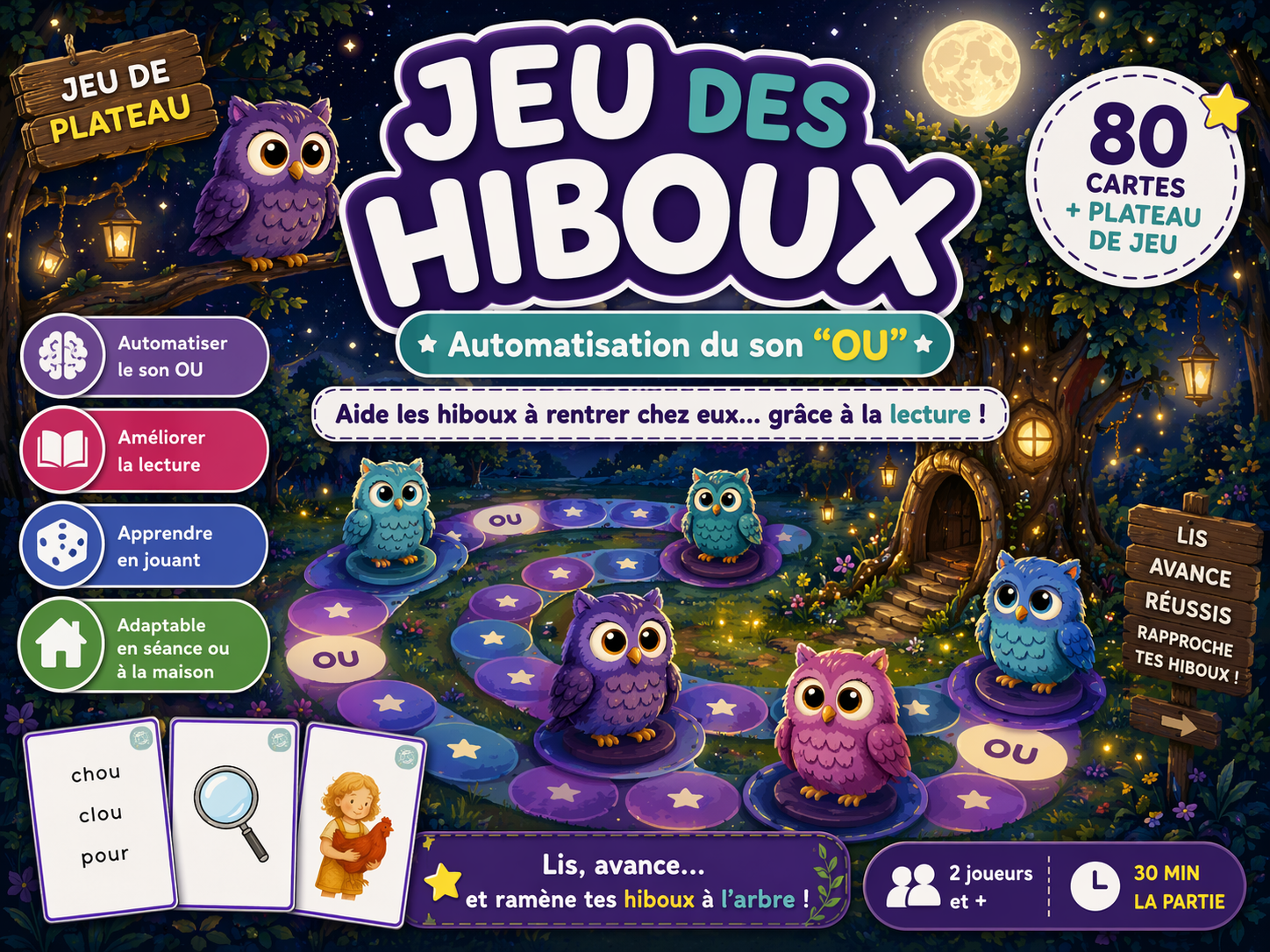 Jeu des hiboux - automatisation son "ou"