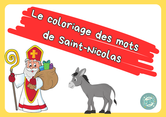 Le coloriage des mots de Saint-Nicolas