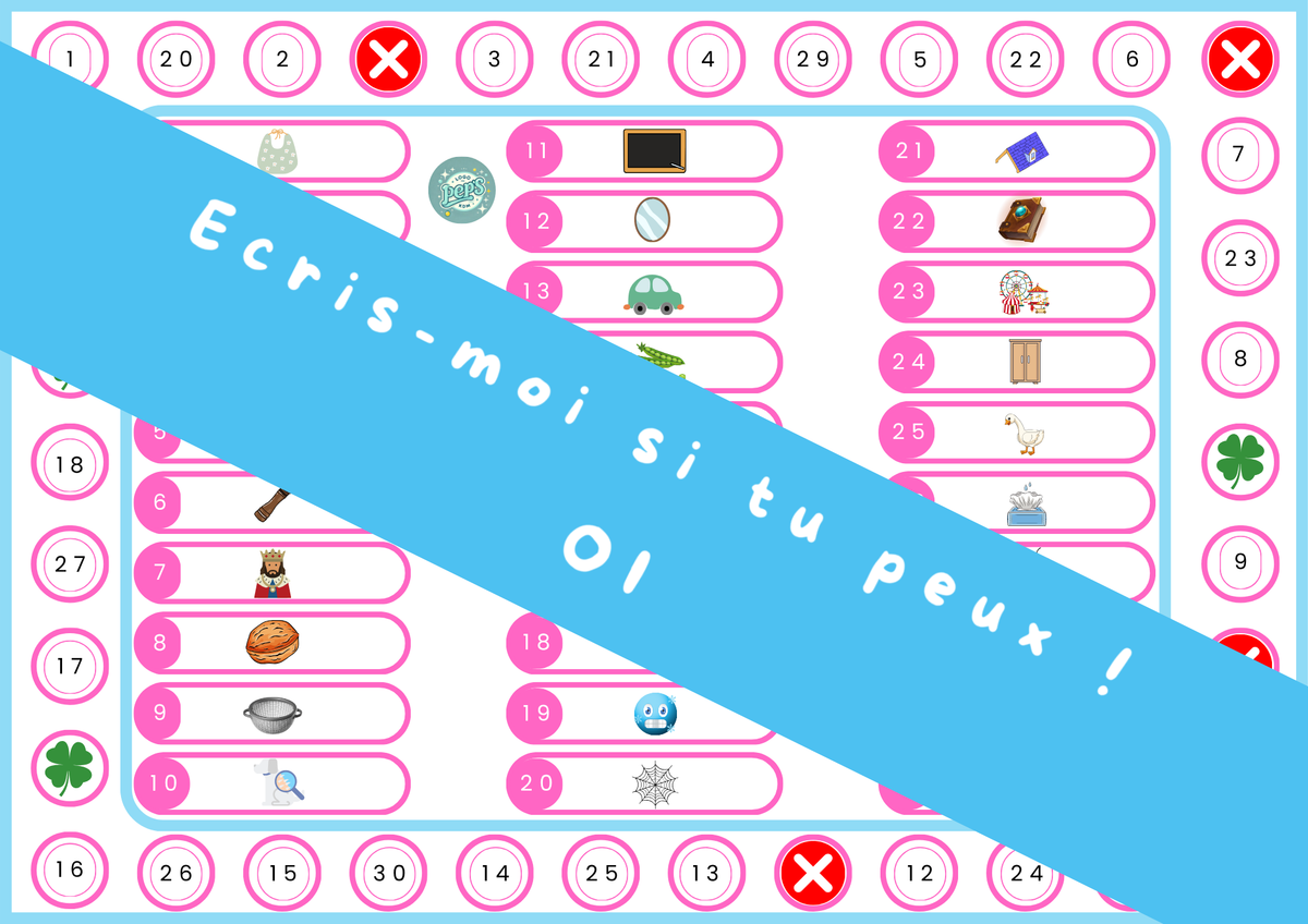 Écris-moi si tu peux ! Jeu d’écriture – OI