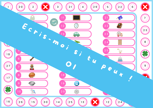 Écris-moi si tu peux ! Jeu d’écriture – OI