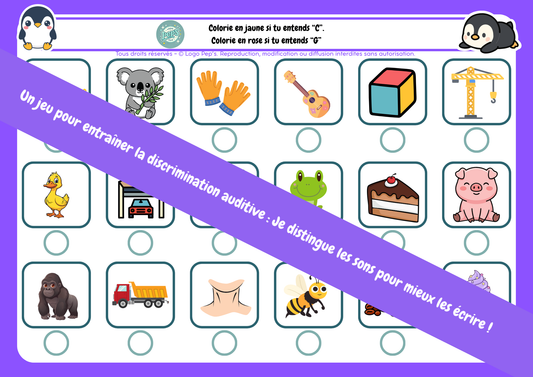 Lance et colorie C / G