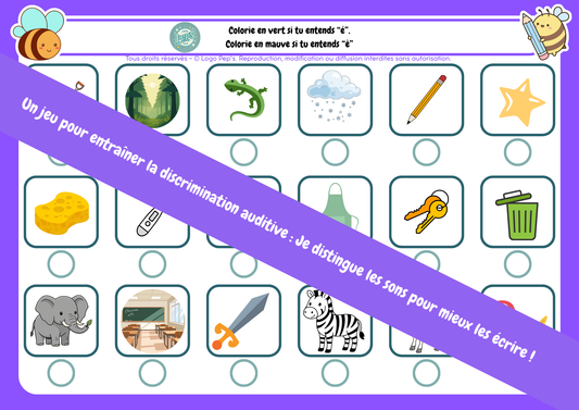 Lance et colorie - É / È