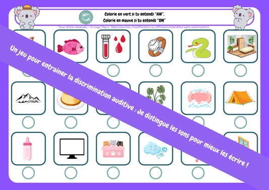 Lance et colorie - AN / ON