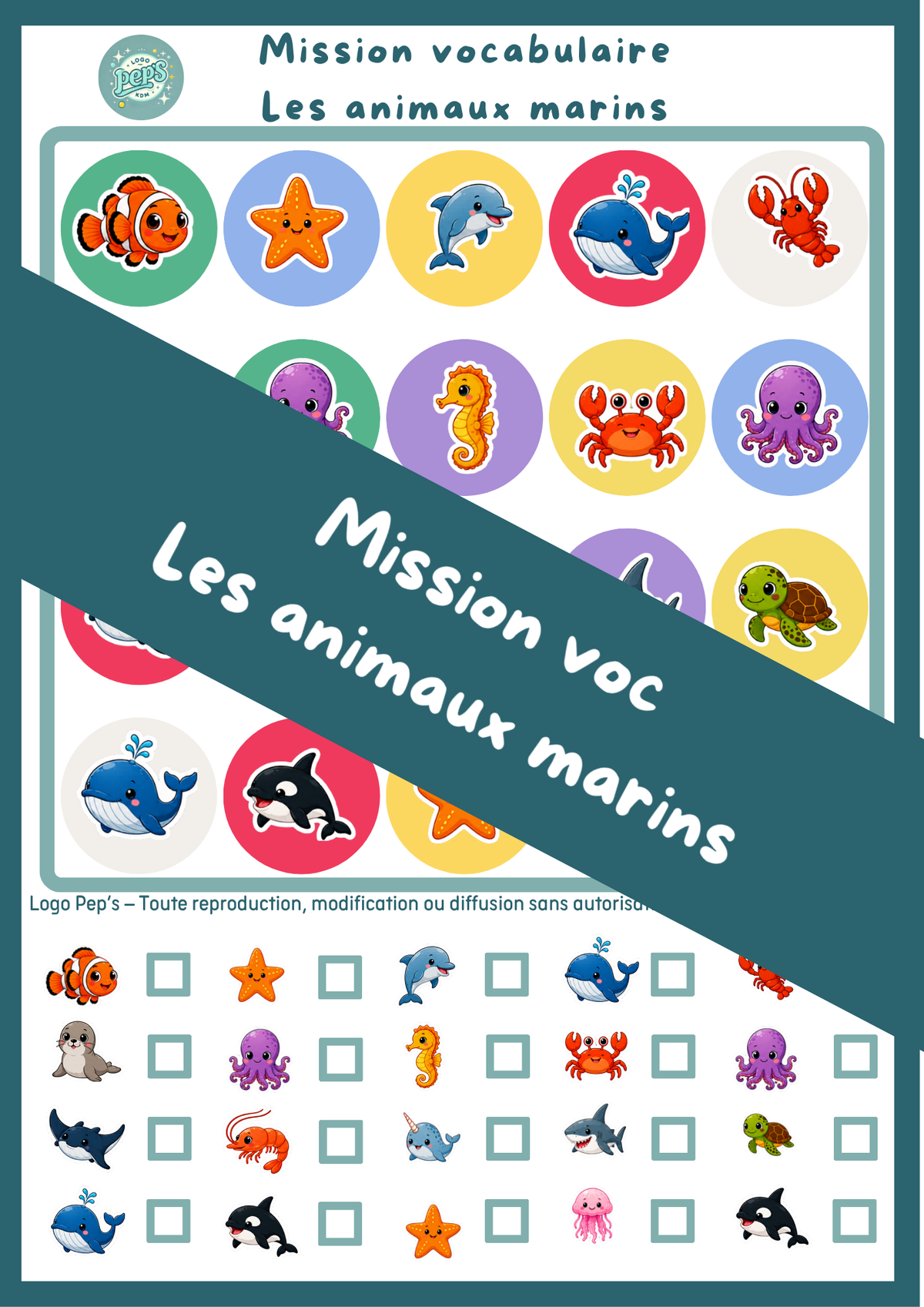 Mission voc - les animaux marins