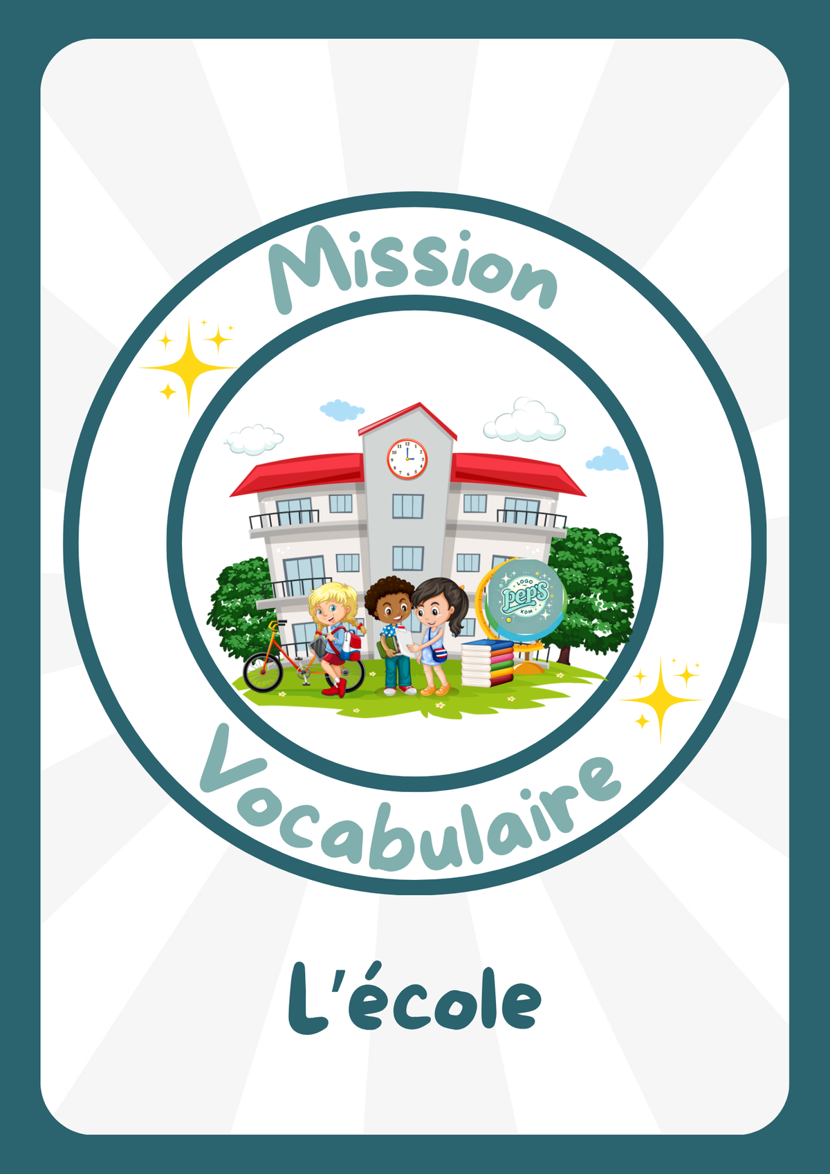 Mission Vocabulaire – L'école (6 jeux • Maternelle – CP–CE1)