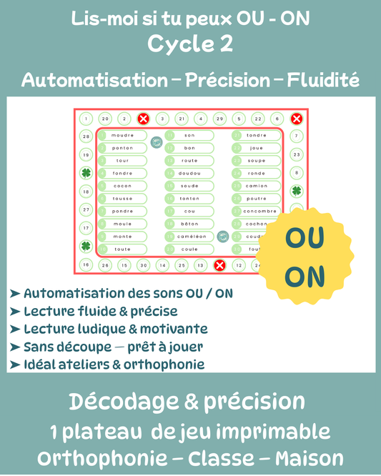 Lis-moi si tu peux - OU/ON