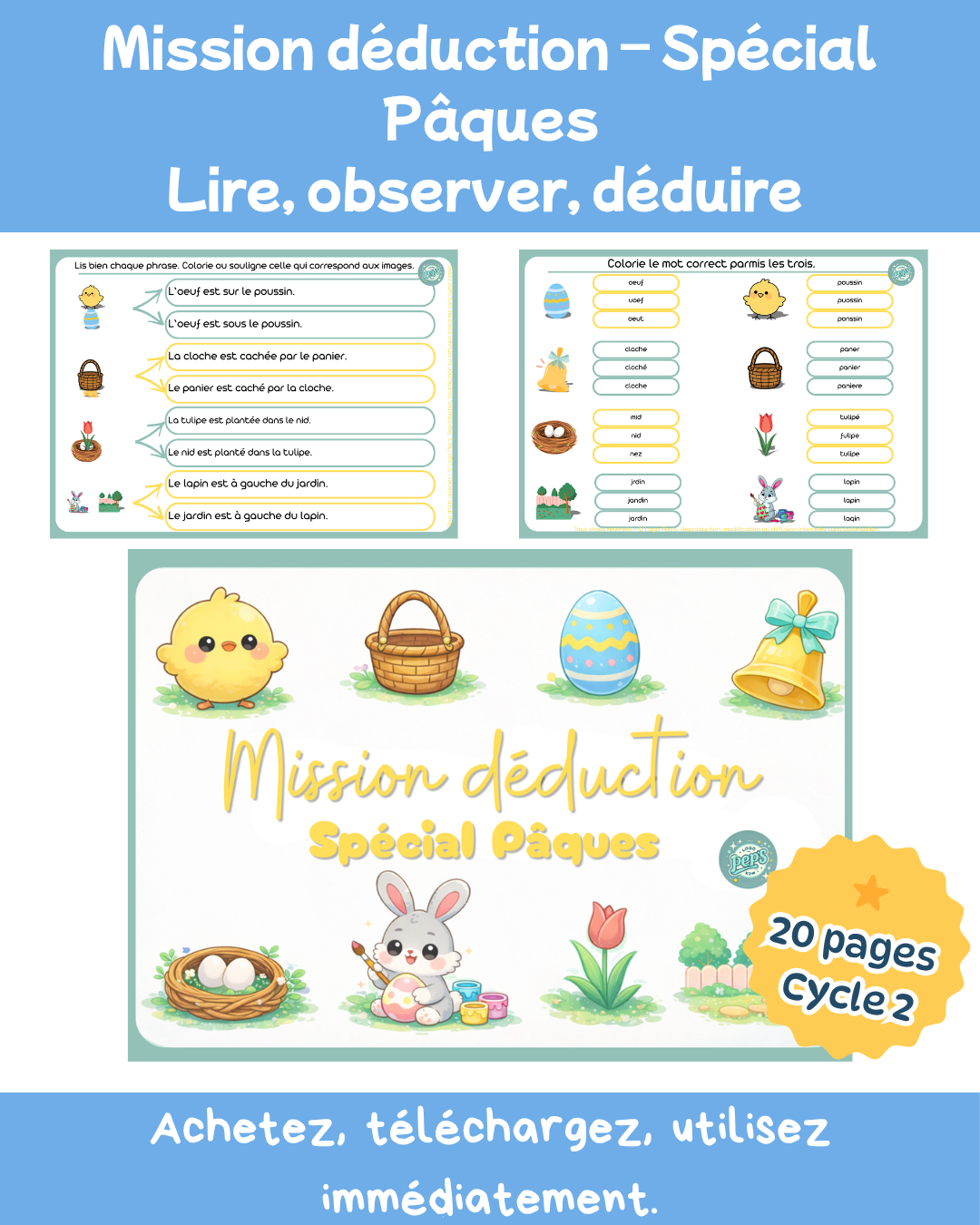 Mission déduction - spécial Pâques