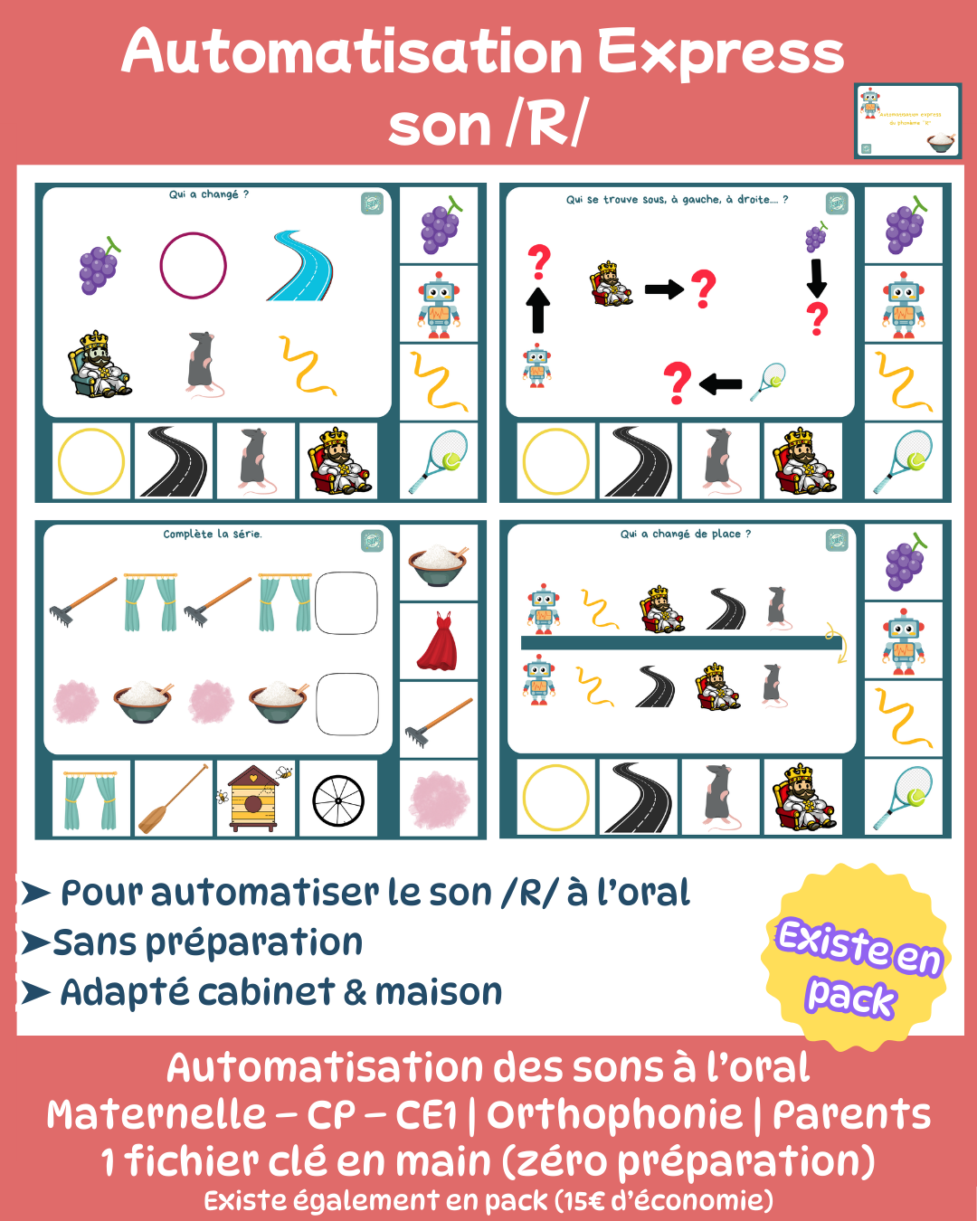 Automatisation express du phonème "R"