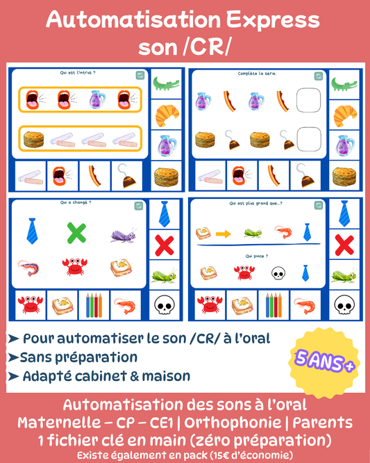 Automatisation express - cluster "CR"